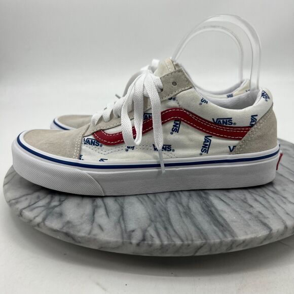 Vans Sneakers Womens 8 White Suede and Canvas Skate Skater Skateboarding Shoes - Picture 4 of 14